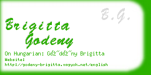 brigitta godeny business card